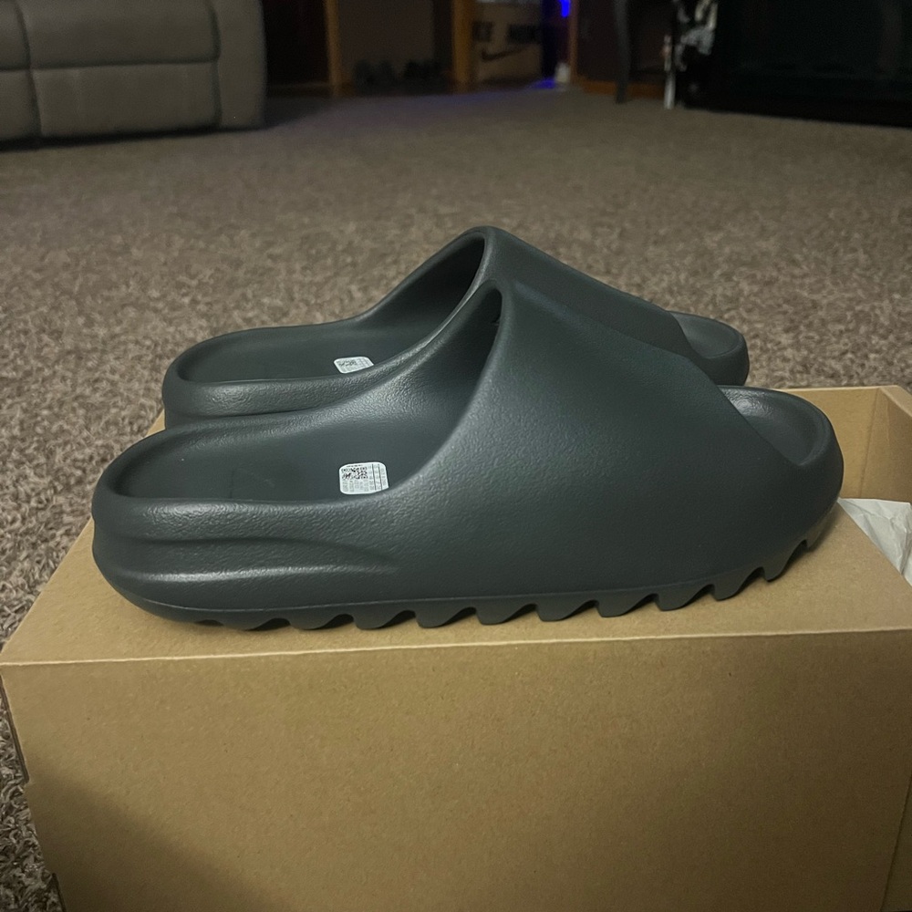 Black Onyx Yeezy Slides